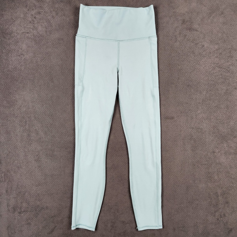 Vuori Studio Pocket‎ Leggings Womens XS Light Blue High Rise Yoga Pants VW446